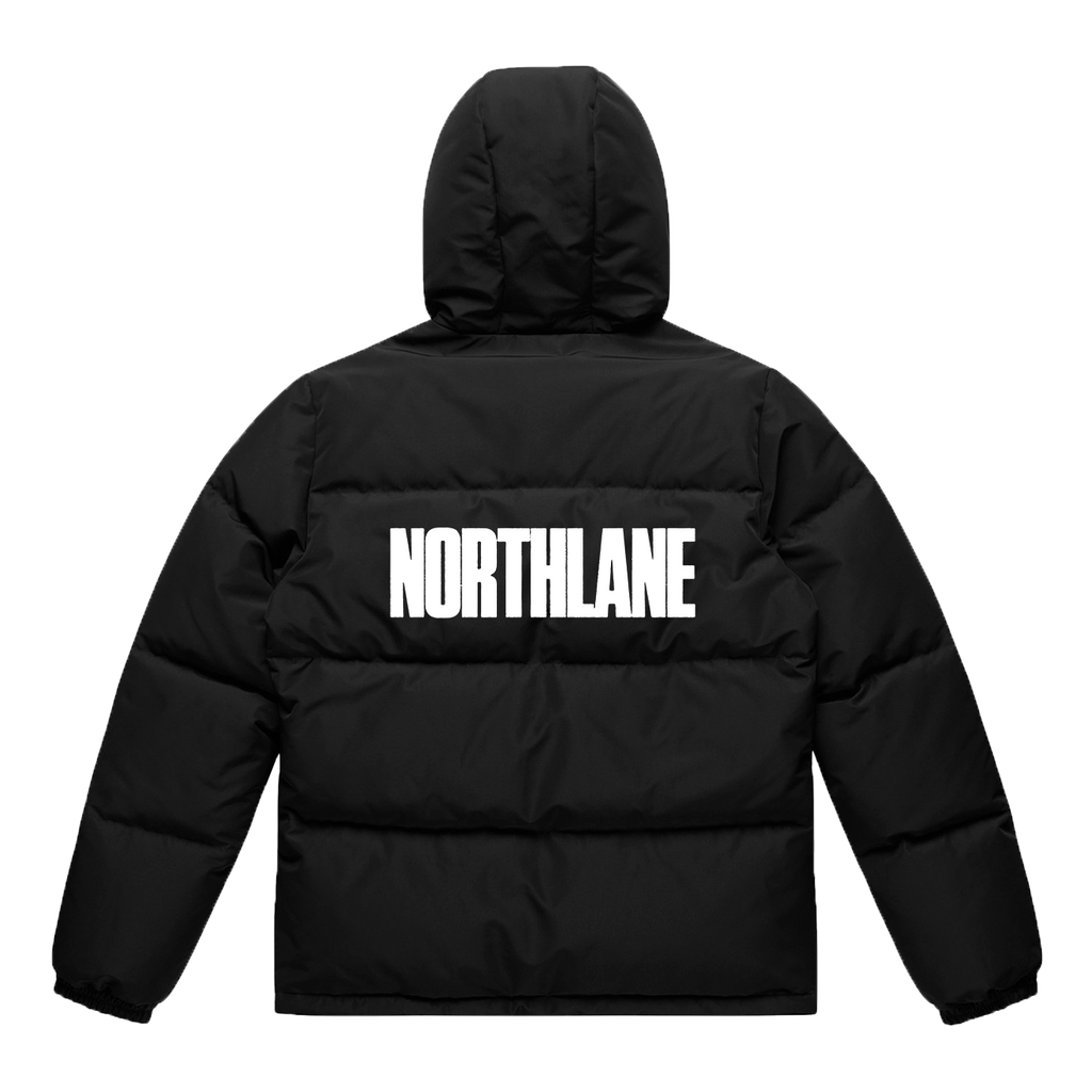 "Logo" Hooded Puffer Jacket